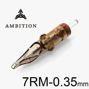 Тату картридж Ambition Round Magnum 7 - 0,35 мм  Long Taper